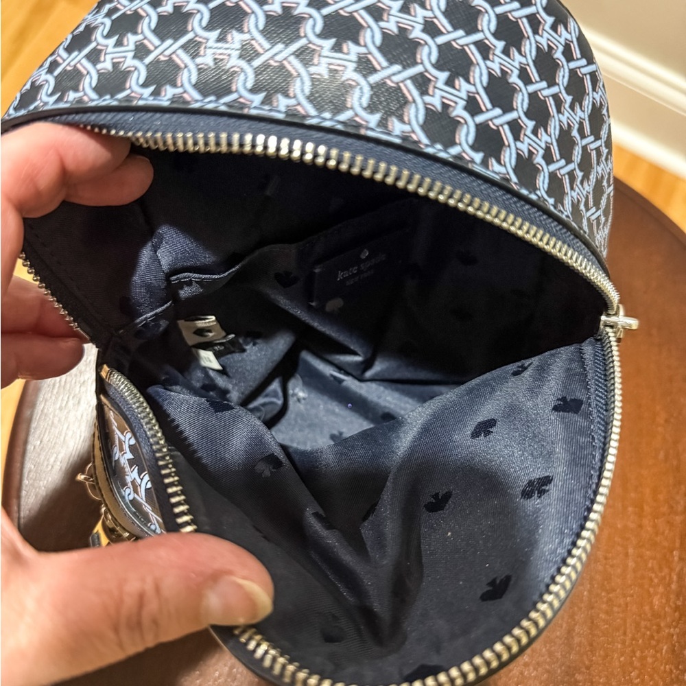 Kate Spade Mini Blue Pattern Backpack - Picture 6 of 7